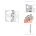 thumbnail image 3 of 100pcs Wooden Box Hinges Mini Cupboard Hinges with Screw Home Accessories, 3 of 7