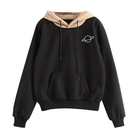 

koaiezne Pocket Top Pouch Long Casual Hoodie Women Pullover Blouse Sleeve Women s Blouse Maternity Tee Shirts plus Size Tees
