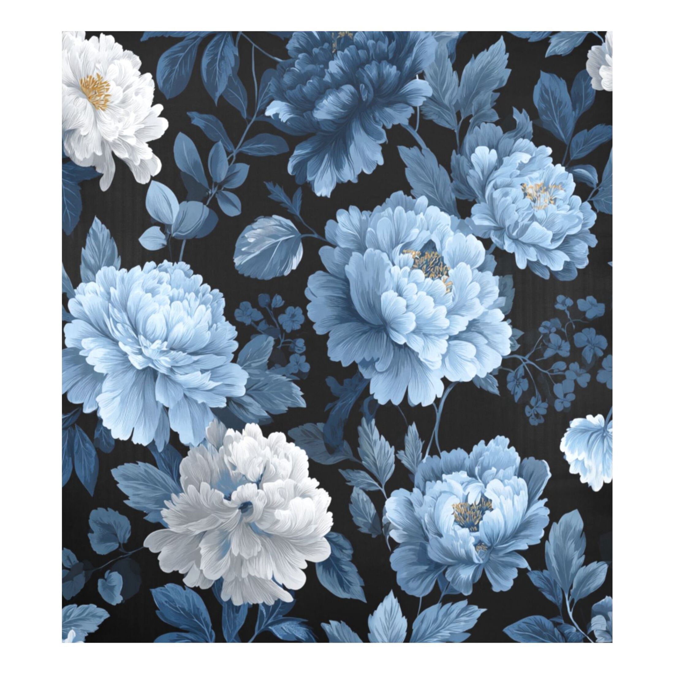 Dishwasher Sticker Magnetic Dishwasher Sticker Magnetic Decorative Sticker Refrigerator Sticker Dishwasher Decorative Stickers Lovely Blue Flowers