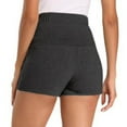 thumbnail image 3 of breaise Women's Maternity Shorts Lounge Sleep Pajama Workout Comfy Stretchy Pregnancy Shorts High Waist Over The Belly Maternity Bottom Shorts, 3 of 8