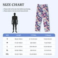 thumbnail image 4 of Lsque Skull rainbow color space Print Men's Pajama Pants, Lounge Pant - Comfortable Home Wear,Elastic Waistband, Stylish Design-Small, 4 of 9