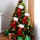 thumbnail image 1 of Chimenea Decoraciones de Navidad Suministros de Decoración de Navidad Red High End Gold Velvet Letter Calcetines 26 Carta Calcetines Regalo de Navidad Calcetines Regalos de Navidad de la Familia, 1 of 4