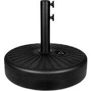 Simple Deluxe 20" Heavy Duty Patio Umbrella Base Stand with Steel Holder Water Filled ,50lbs Weight Capacity