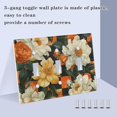 thumbnail image 3 of Yayeee Toggle Light Switch Wall Plate 2-Gang 4.56"x4.48" Decorative Outlet Cover, Bright Floral, 3 of 7