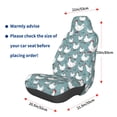 thumbnail image 3 of Wukai Farm Birds Full Set Car Seat Covers with Soft Padding Universal Auto Front Seats Protector and Cushion Mat, 3 of 5