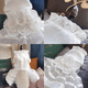thumbnail image 4 of Vestido de perro mascota boda princesa encaje cachorro cumpleaños fiesta disfraz Formal niña perro gato MFZFUKR CPB-DE-LYY2018-5, 4 of 5