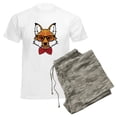 thumbnail image 6 of CafePress - Hipster Fox Men's Light Pajamas - Men's Light Loose Fit Cotton Pajama Set, 6 of 7