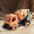 thumbnail image 3 of Vggrvlo Diecast Engineering Construction Vehicles Cement Mixer Toy Truck Metal Cab Made with Sturdy PEVA Birthday Gift 3 4 5 Year Old Bo-ys Ki-ds Tod-dlers, 3 of 7