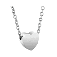 thumbnail image 1 of Dije Corazón Acero Inoxidable Plata Collar Mujer Minimalista Malubero, Plata, 1 of 5
