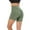 Green, variant on High Waist Yoga Shorts for Women with 2 Side Pockets Tummy Control Running Home Workout Shorts