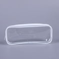 thumbnail image 3 of Bolsa para lápices transparente, cremallera de PVC transparente impermeable de gran capacidad para exámenes, bolsa para lápices, bolsa de aseo transparente, equipaje de viaje y maquillaje C, 3 of 5