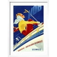 thumbnail image 2 of Art.com 1940s Swiss Rail Ski Travel poster Giclee Print by Vintage Lavoie, White Frame Wall Art, 17" x 23", 2 of 5