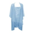 thumbnail image 2 of YONGHS Women Mother of The Bride Dresses with Jacket Lace Wedding Guest Chiffon Evening Dress Sky Blue 5XL, 2 of 4