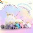thumbnail image 5 of Muiteiur 5 Pcs Unicorn Stuffed Animal 24'' Unicorn Plush with 4 Babies, 5 of 9