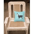 thumbnail image 2 of Carolines Treasures BB8092PW1818 Llama Q Ara Blue Check Fabric Decorative Pillow, 18 x 18 in., 2 of 2