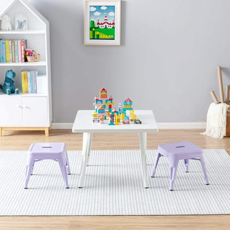 スツール lavender Harper & Hudson Kids Metal Stool - 2 Pack Lavender - Walmart.com