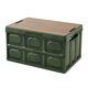 thumbnail image 2 of Contenedor de Almacenamiento Plegable Multiusos, Organizador con Tapa de Madera, Caja de Almacenamiento Plegable para Coche Al Aire Libre, SUV, Garaje , 30L 30L Macarena Contenedor de almacenamiento plegable, 2 of 8