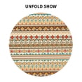 thumbnail image 4 of ZICANCN Round Table Cloths 60 Inch, Bohemian Ethnic Abstract Floral Table Cover Waterproof Washable Outdoor Picnic Tablecloth, 4 of 8