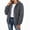 Dark Gray, variant on Women's Winter Fleece Jacket Fuzzy Zip-Up Hoodie Sherpa Coat Warm Teddy Outerwear for Casual
