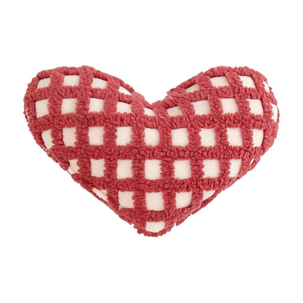 Cheapark Soft Plush Heart-shaped Pillow - Valentine's Day Romantic Ambiance Decor Gift For Sofa Living Room Bedroom Cozy Home Deco ration
