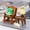 4-Frog-rocking Chair-cat-Coffee table, variant on Miniature Frog Figurines, Funny Frog Sculpture for Shelf, Desk Decoration, Frog Lovers Collectible Gift