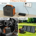 thumbnail image 2 of SBAOH Portable Power Station P302,296Wh Lithium Battery Generator Solar with 300W AC Outlets for Outdoor Camping RV Home, 2 of 8