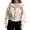 20# Beige, variant on Zip up Hoodie Women Oversized Cropped Plain Sweatshirt Full Zip Drawstring Hooded Slouchy Jacket with Pocket Royal Blue L
