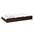 thumbnail image 6 of Desert Fields Baneberry Simple Solid Wood Natural Trundle Bed, Espresso, 6 of 10