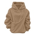 thumbnail image 4 of Women's Oversized Hooded Sweatshirt With Pet Pouch Front Pocket, Lined Pullover Hoodie For Small Dogs Cats And Daily Wear, 4 of 7