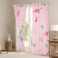 thumbnail image 3 of Manfei Teens Kawaii Dinosaur Black Out Curtains, Cute Cartoon Animal Curtains Pack of 2 (42x63 Each), Initial A to Z Letter Bedroom Curtains, Black Out Curtains Home Decor, 3 of 6