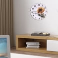 thumbnail image 3 of Reloj de pared con diseño de girasol hermoso de 30cm, decoración colgante para el hogar, oficina, cafetería, 3 of 5