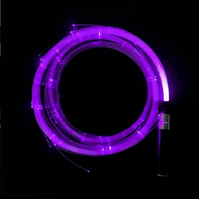 Aodebiao LED Fiber Optic Whip Rechargeable Dance Light Up Party Performance Glow Toy with 7 Colors 20 Effects for Concerts Festivals Night Shows
