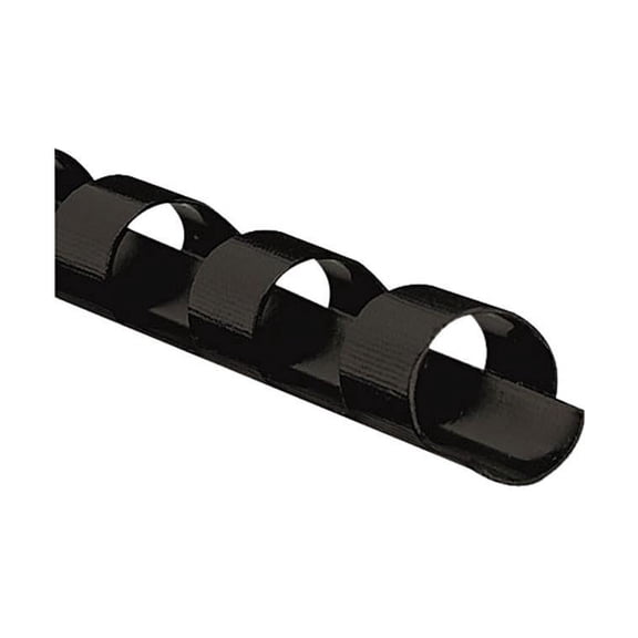 52321 Fellowes Plastic Comb Bindings, 5/16" Diameter, 40 Sheet Capacity, Black, 25 Combs/Pack