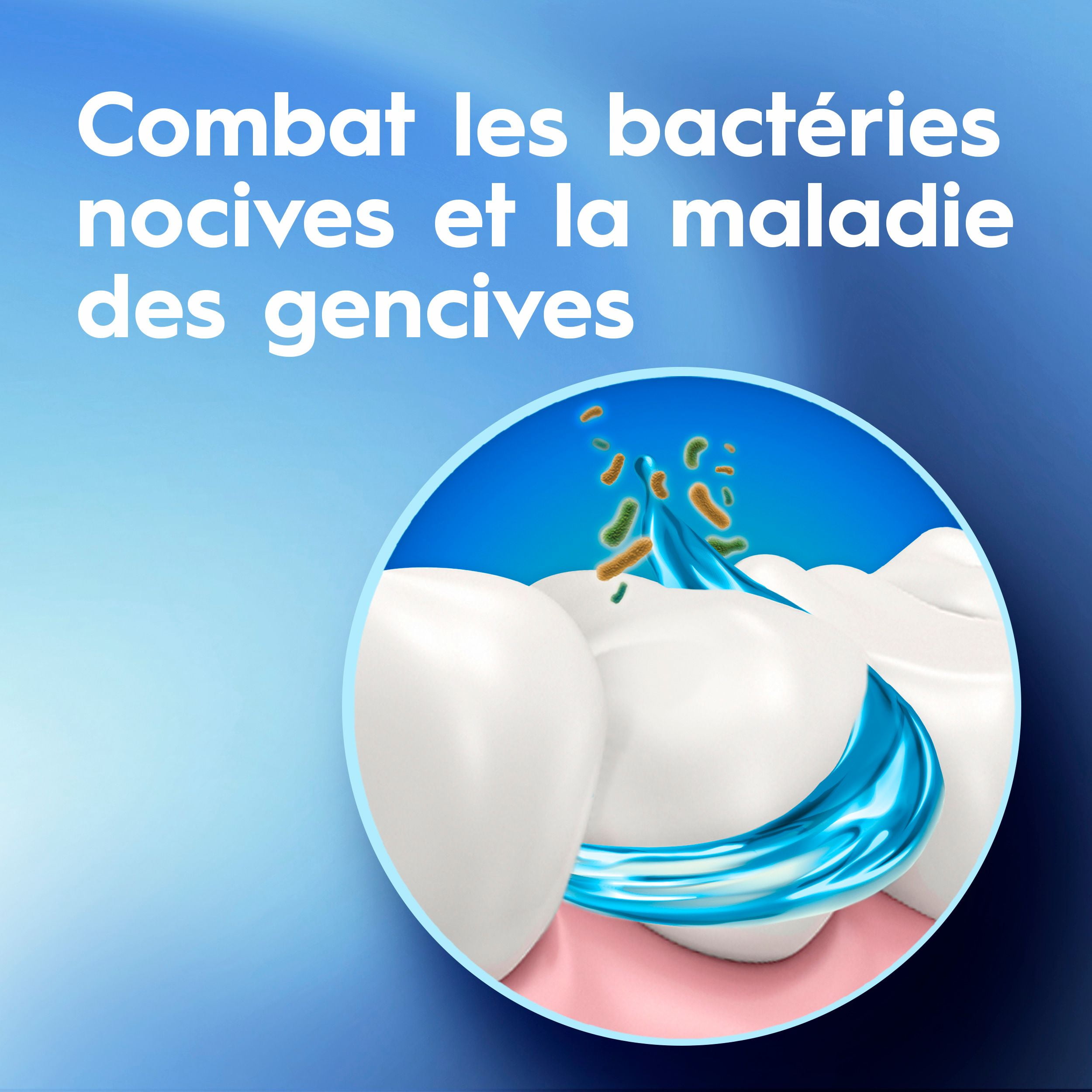 Rince-bouche Crest Pro-Santé Multi-Protection Menthe vive  500 mL, menthe propre rafraîchissant