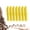 Yellow, variant on NOGIS 14 Pieces Foam Sponge Hair Rollers - Soft Sleeping Hair Curlers Flexible Hair Styling Curlers Sponge Curlers for Hair Styling (0.59inch, Blue)