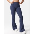 thumbnail image 3 of Leggins YEOREO Brittany Flare con bolsillos para mujer, color azul marino, talla M, 3 of 5