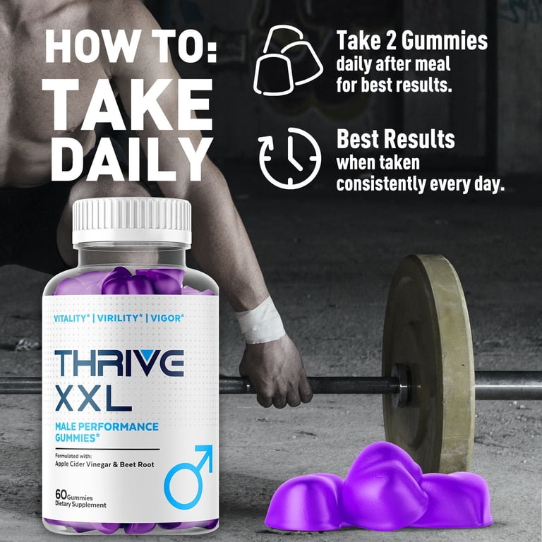 Thrive XXL Gummies Advanced Formula All Natural Vitamin Supplement