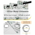 thumbnail image 6 of White Spring Floral Blackout Curtains 84 Inches Long for Bedroom, Pastoral Flowers Watercolor Thermal Insulated Room Darkening Black Out Window Curtain Panels Grommet Drapes for Living Room, 6 of 8