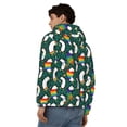 thumbnail image 4 of Wukai Lgbt Penguin Print Men's Zip-Up Hoodie,Fleece Full-Zip Hoodie for Men, Hooded Sweatshirt-Small, 4 of 5