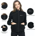 thumbnail image 2 of Dagacci Medical Uniform Unisex Warm Up Zip Front Fleece Scrub Jacket for Women and Men, 2 of 2