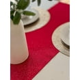 thumbnail image 5 of FabricLA Reversible White Glitter Felt Table Runner - 24" x 30", 5 of 6