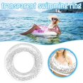 thumbnail image 2 of Transparent Glitter Pool Foats Swimming Ring Adult Children Inflatable Pool Tube Giant Float Boys Girl Water Fun Toy Swim laps, 2 of 4