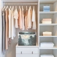 thumbnail image 4 of Yayeee Collapsible Cube Storage Bin with Lid Fabric Closet Decorative Basket with Handles, Moon and House, 4 of 7