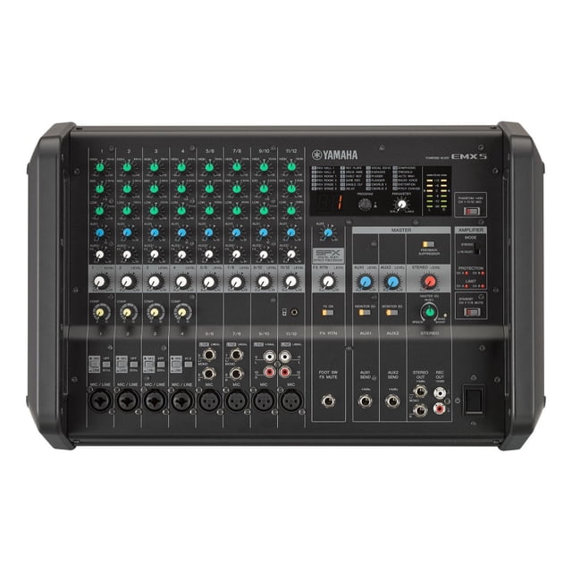 Consola Amplificada EMX5 Yamaha 12 Canales Yamaha 460+460W Max a 8 Ohms