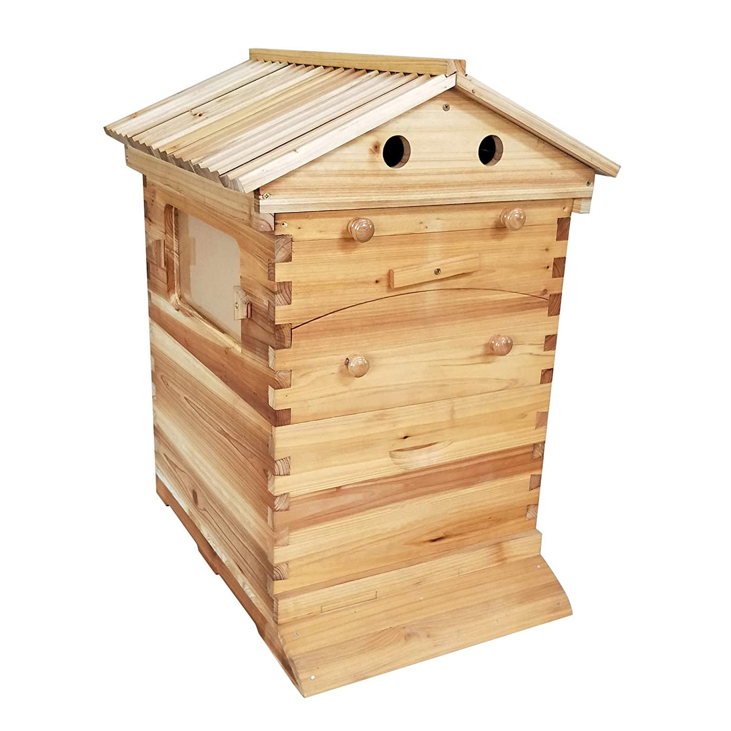 Durable Bee Hive House Beehive Beekeeping Brood Wooden Box for Auto Honey Frames 