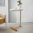 thumbnail image 2 of Cfowner 2-Pieces C-Shaped Coffee Table-White, 2 of 5