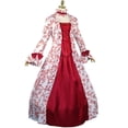 thumbnail image 3 of Halloween Costume Robe Victorienne pour Femmes Robe de Princesse Manches Évasées Cour Robes Rétro Grande Taille Robe de Bal Vintage, 3 of 7