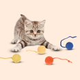 thumbnail image 2 of Black Juguete para mascotas, pelota de yute, sonajero, pelota para gatito, juguetes para masticar, pelota para atrapar arañazos, 2 of 5