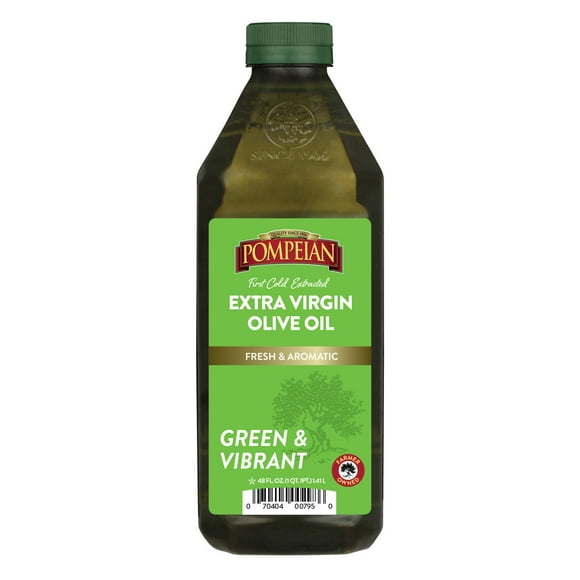 Pompeian Green & Vibrant Extra Virgin Olive Oil, 48 oz.