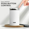 thumbnail image 2 of Kaffe Coffee Grinder Electric (3.5oz/14 Cup) , Best Coffee Grinders Reduced Price w Free Cleaning Brush, White, 2 of 8